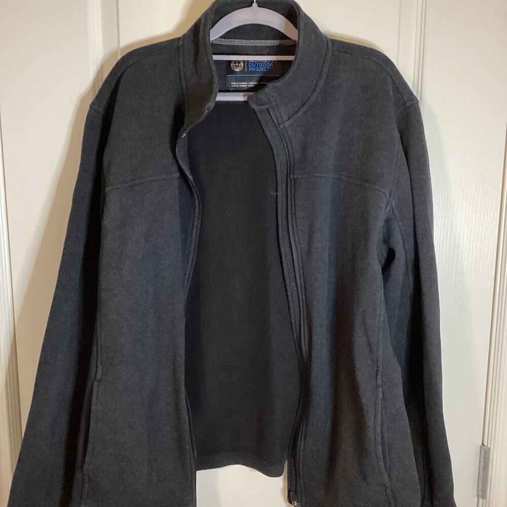 Mondetta Outdoor Project Men's Black Warm Fleece Jacket Size L Activewear Casual